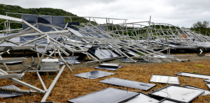 H27台風15号行橋市太陽光発電所被害
